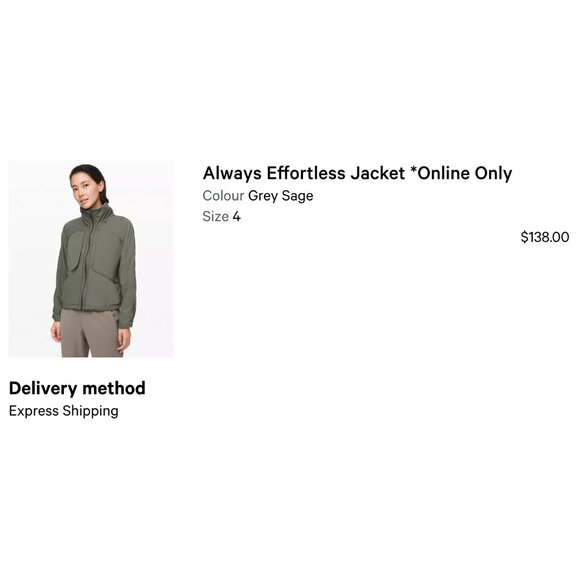 lululemon Grey Sage Always Effortless Jacket size 4 - Picture 15 of 16